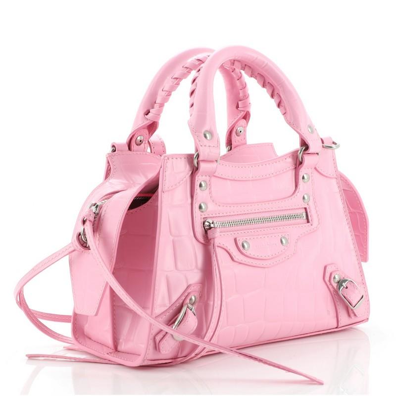 Balenciaga Mini Neo Classic City Leather Bag  Powder Pink  Editorialist